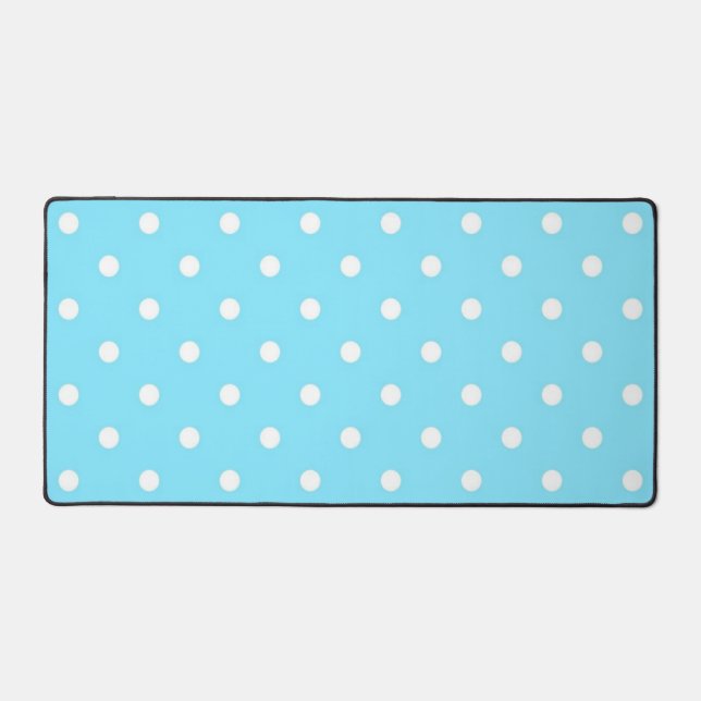 Polka dot pattern desk mat (Front)