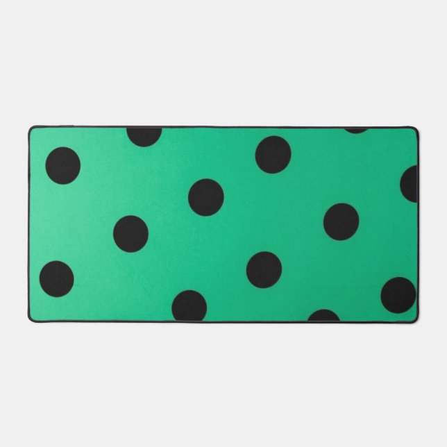 Polka dot pattern desk mat (Front)