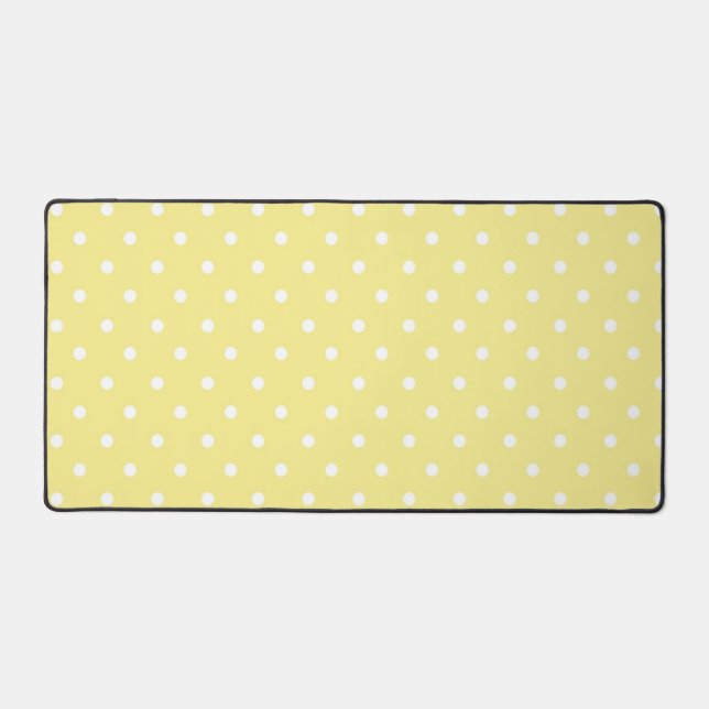 Polka dot pattern desk mat (Front)