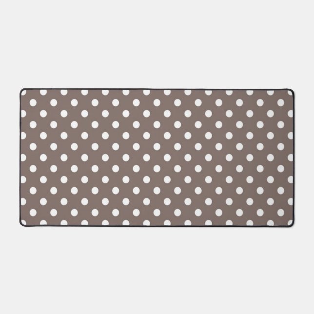 Polka dot pattern desk mat (Front)