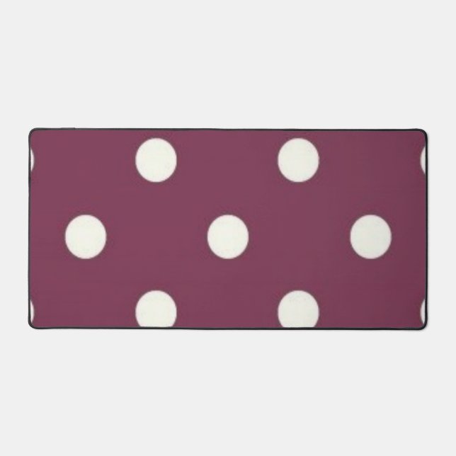 Polka dot pattern desk mat (Front)