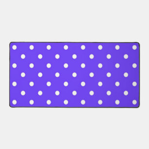 Polka dot pattern desk mat