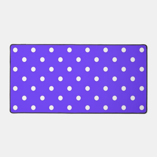 Polka dot pattern desk mat (Front)