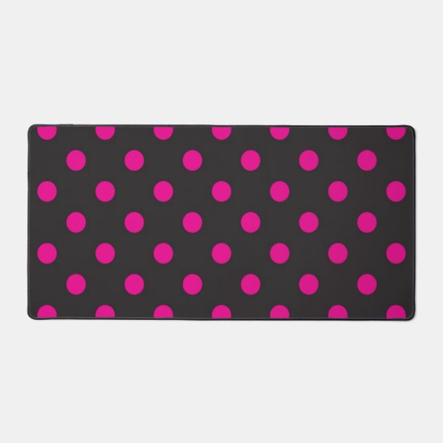 Polka dot pattern desk mat (Front)