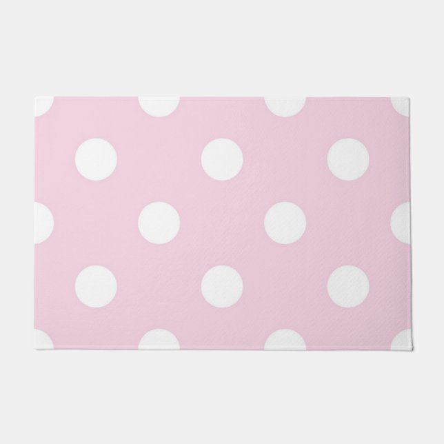 Polka dot pattern doormat (Front)