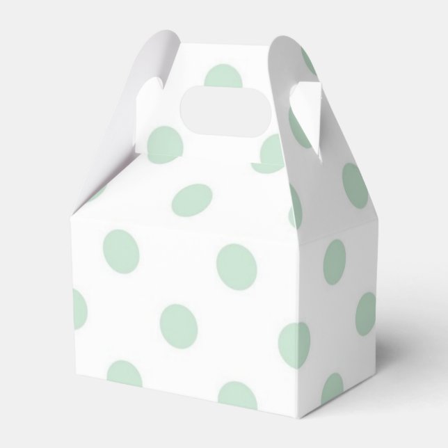 Polka dot pattern favor box (Front Side)