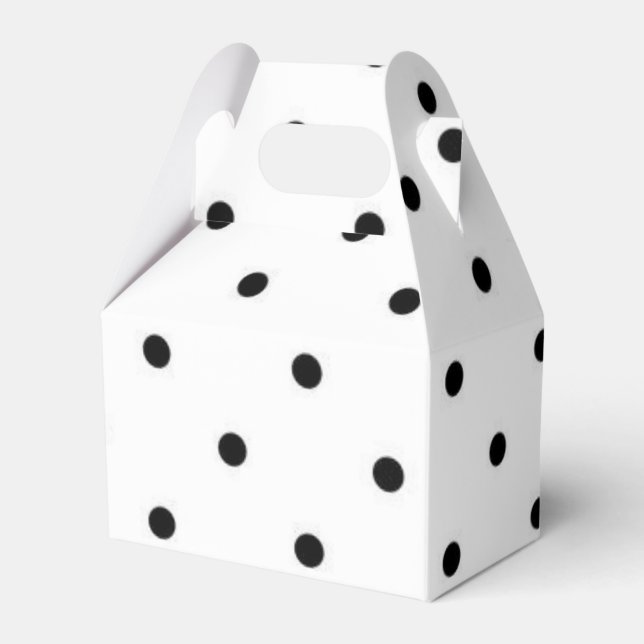 Polka dot pattern favor box (Front Side)