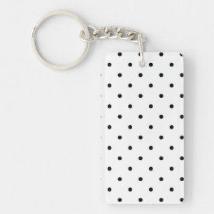 Polka dot pattern keychain