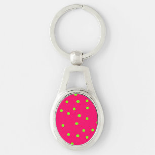 Polka Dot Pattern Keychain