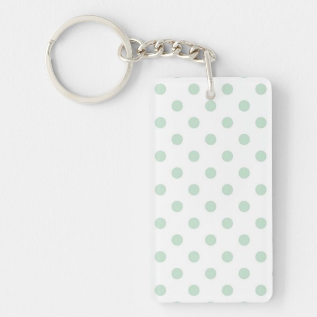 Polka dot pattern keychain (Front)