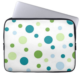 Polka dot pattern laptop sleeve