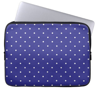Polka dot pattern laptop sleeve