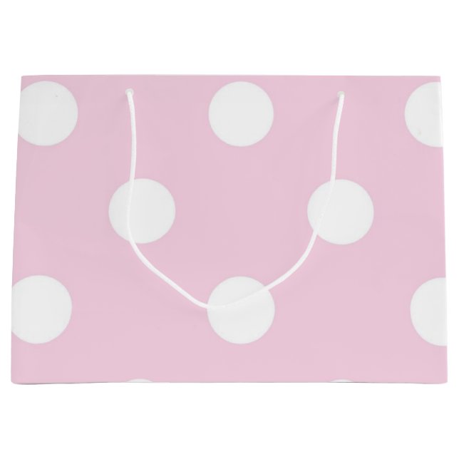 Polka dot pattern large gift bag (Front)