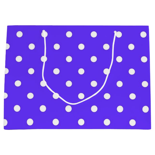 Polka dot pattern large gift bag (Front)