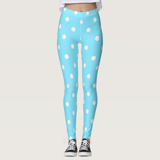 Polka dot pattern leggings (Front)