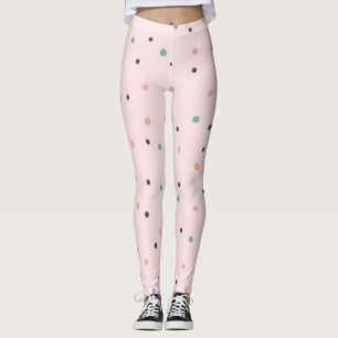Polka dot pattern leggings