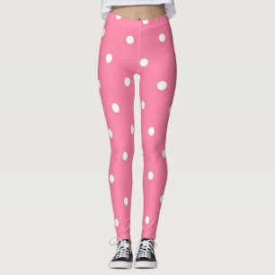 Polka dot pattern leggings