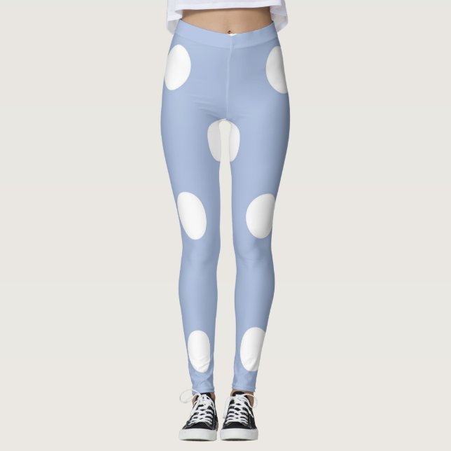 Polka dot pattern leggings (Front)