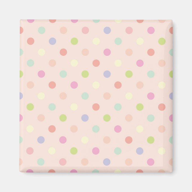 Polka dot pattern magnet (Front)