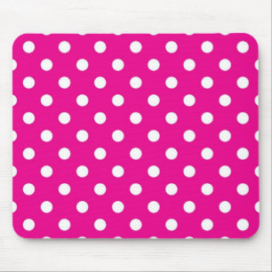 Polka dot pattern mouse pad