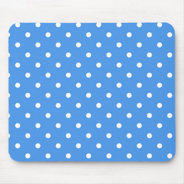 Polka dot pattern mouse pad (Front)