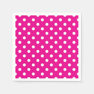 Polka dot pattern napkin