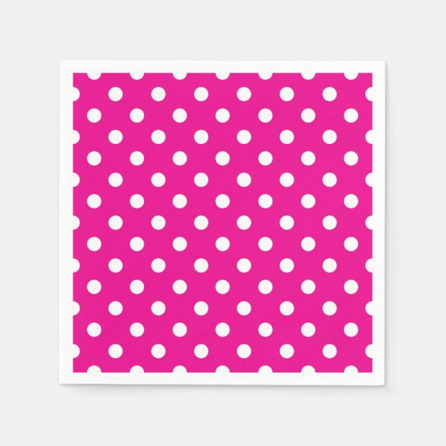 Polka dot pattern napkin (Front)