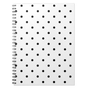Polka dot pattern notebook