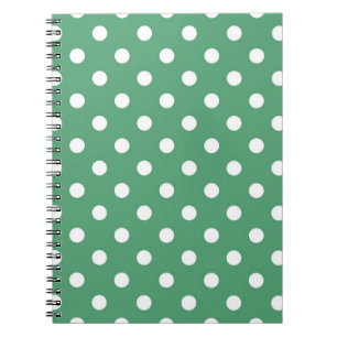 Polka dot pattern notebook