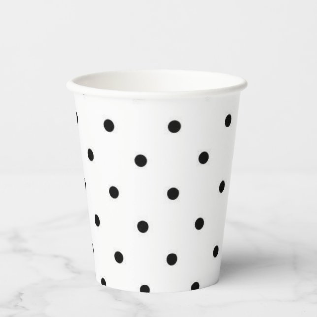 Polka dot pattern paper cups (Front)
