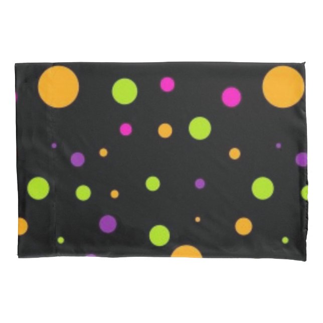 Polka dot pattern pillowcase (Front)