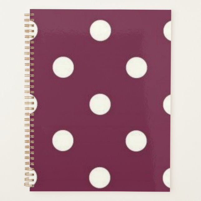 Polka dot pattern planner (Front)
