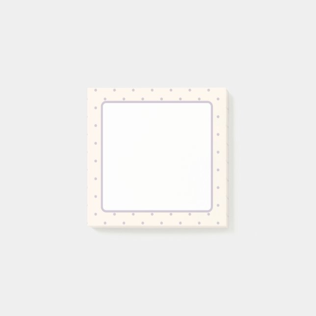 Polka Dot Pattern Post-it Notes (Front)