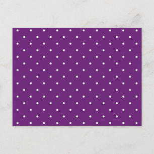 Polka dot pattern postcard
