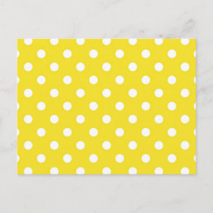Polka dot pattern postcard