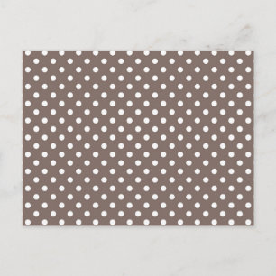 Polka dot pattern postcard