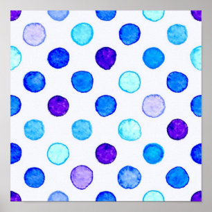 Polka dot pattern poster