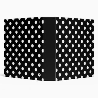 Polka Dot Pattern Print 3 Ring Binder 