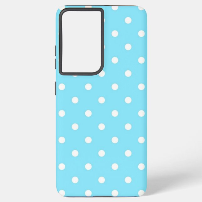 Polka dot pattern samsung galaxy s21 ultra case (Back)