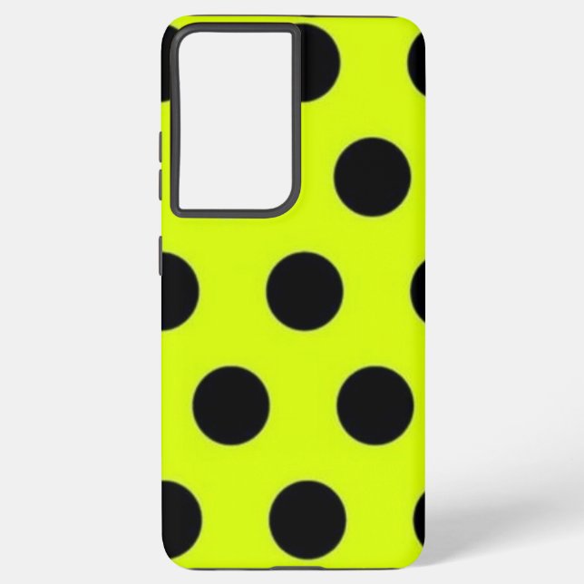 Polka dot pattern samsung galaxy s21 ultra case (Back)