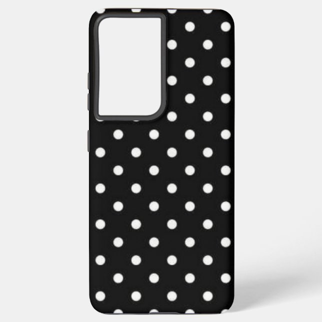 Polka dot pattern samsung galaxy s21 ultra case (Back)