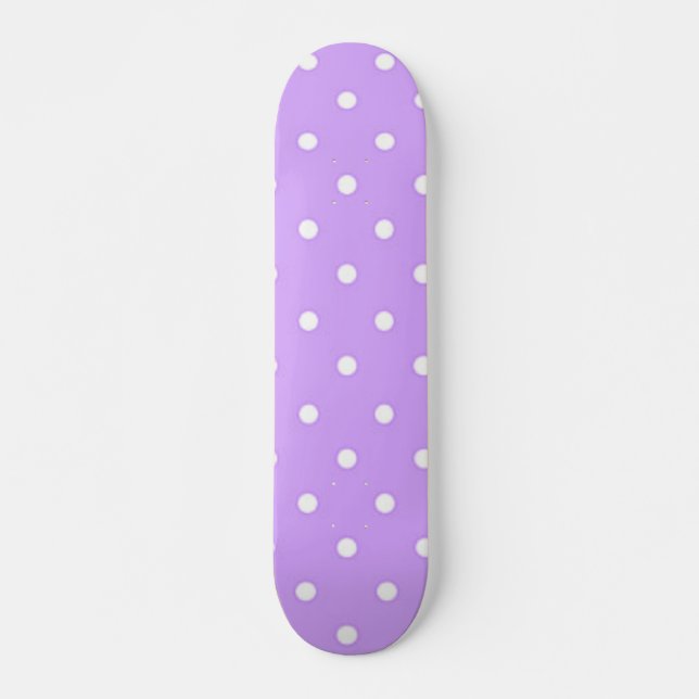 Polka dot pattern skateboard (Front)