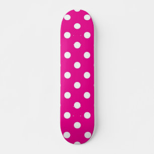 Polka dot pattern skateboard