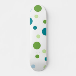 Polka dot pattern skateboard