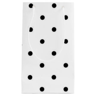 Polka dot pattern small gift bag