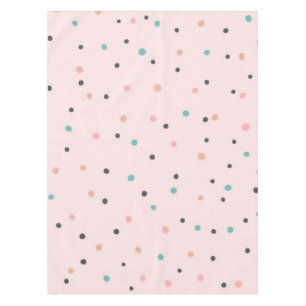 Polka dot pattern tablecloth
