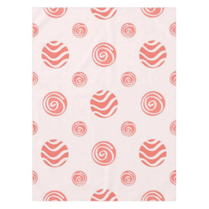 Polka dot pattern tablecloth