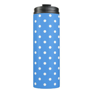 Polka dot pattern thermal tumbler