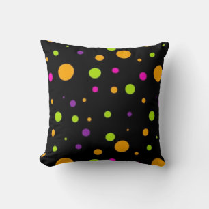 Polka dot pattern throw pillow