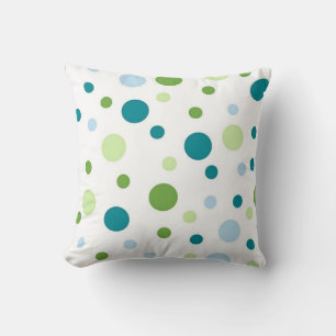 Polka dot pattern throw pillow